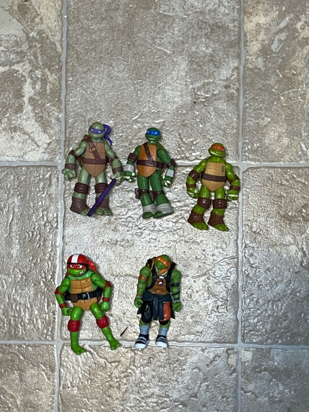 Lot of Teenage Mutant Ninja Turtles Action Figures - Green